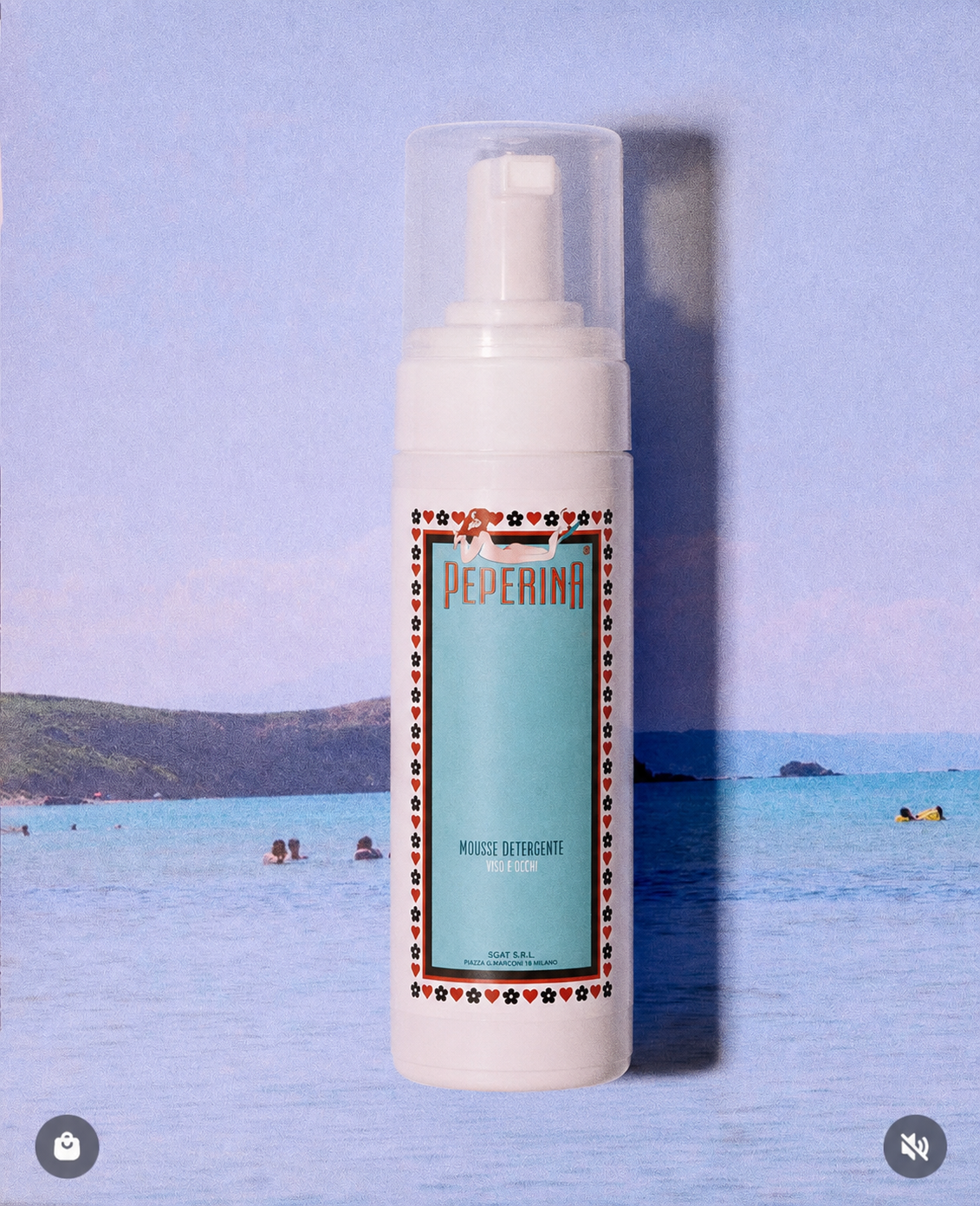 Mousse detergente viso delicata