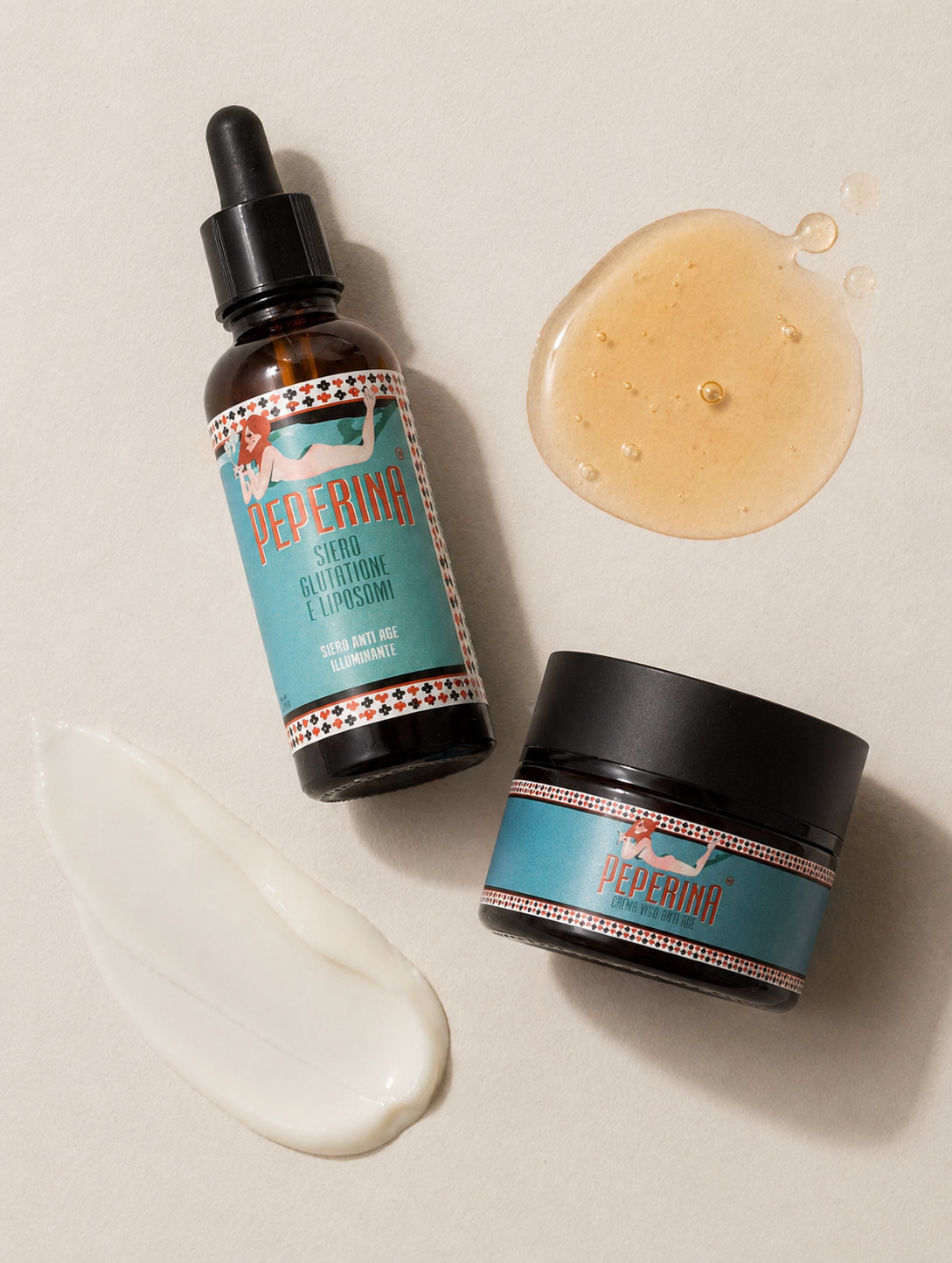 Crema viso anti-age e siero